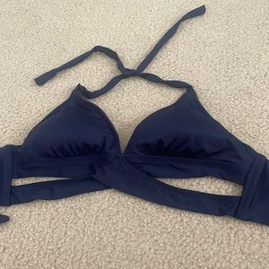 Navy blue bikini top